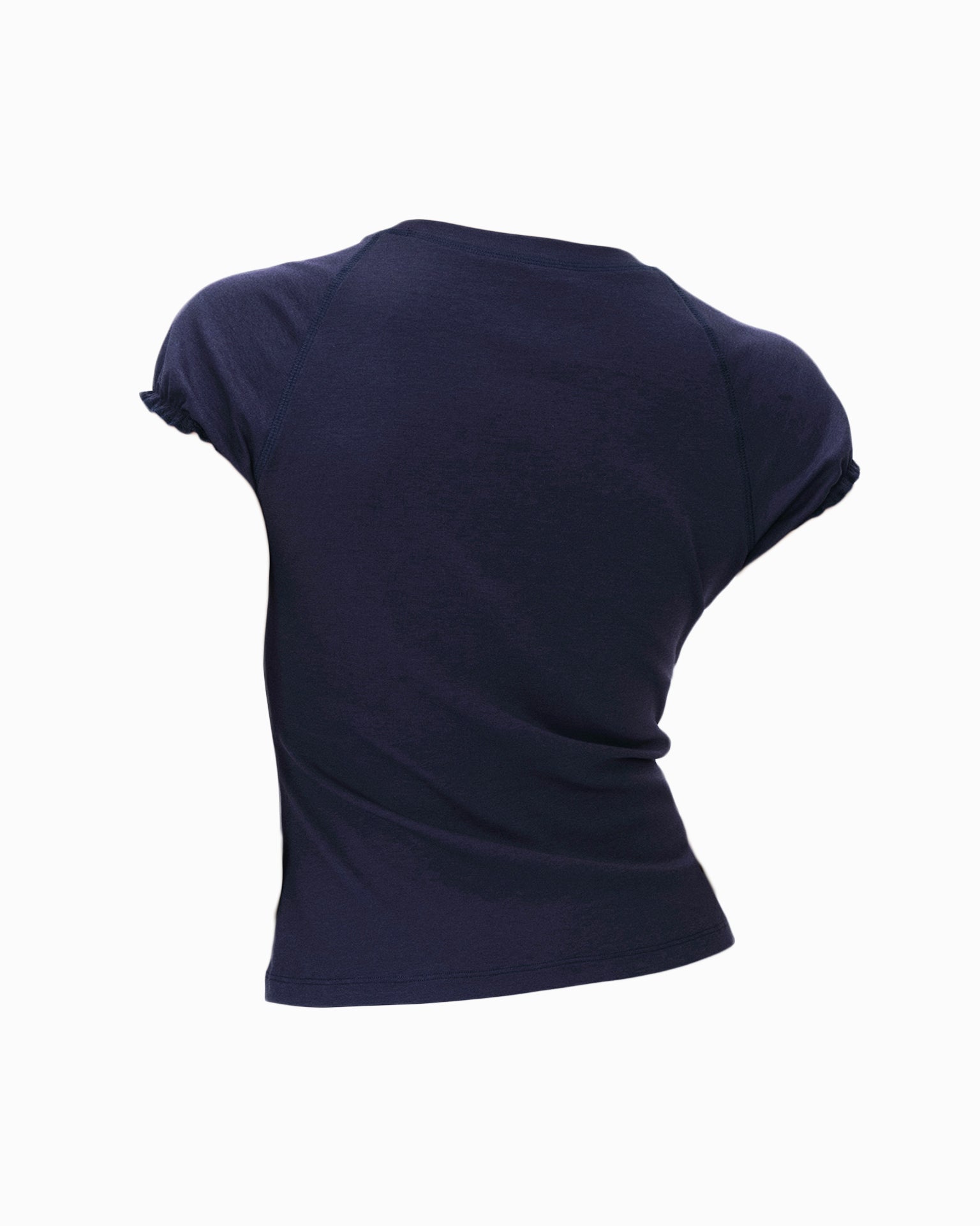 トライアングルステッチTシャツ｜ネイビー