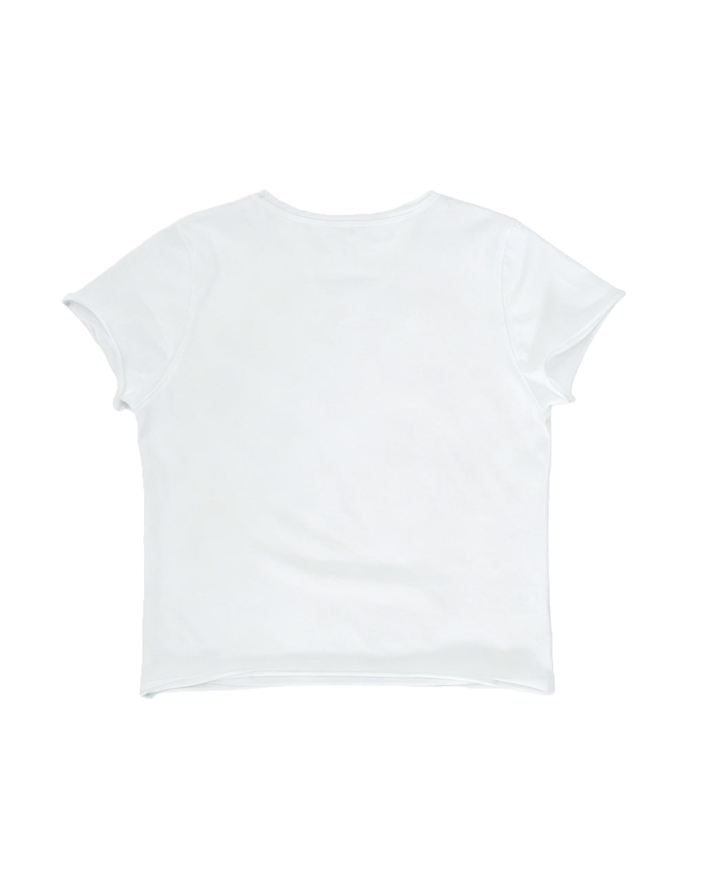 カットオフ VネックTシャツ｜ホワイト