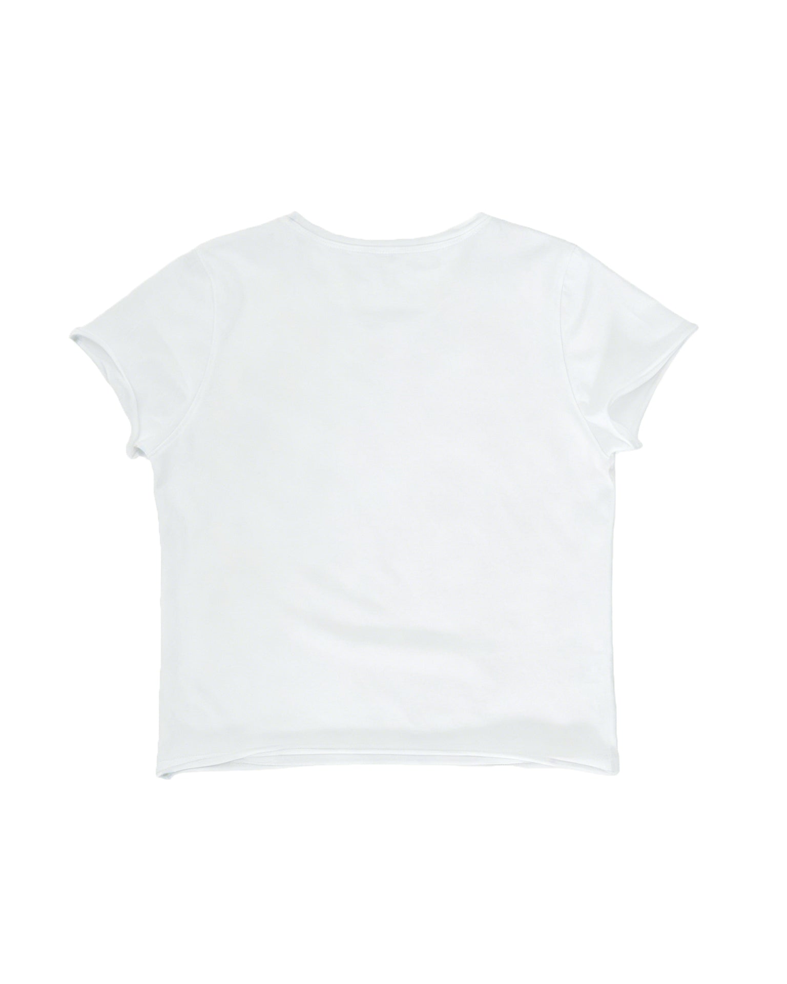カットオフ VネックTシャツ｜ホワイト