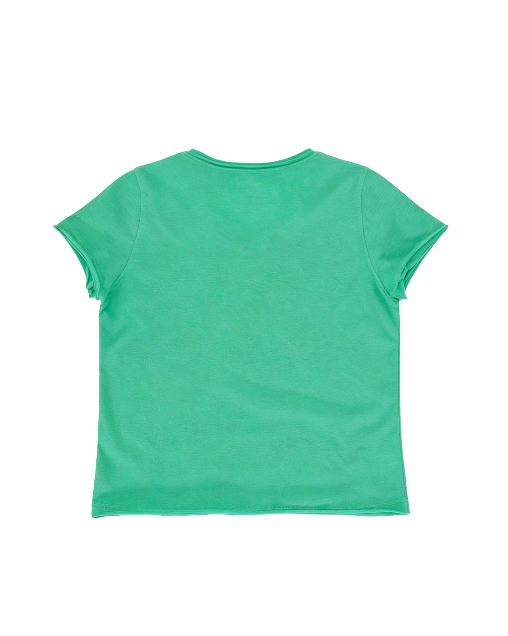カットオフ クルーネックTシャツ｜グリーン
