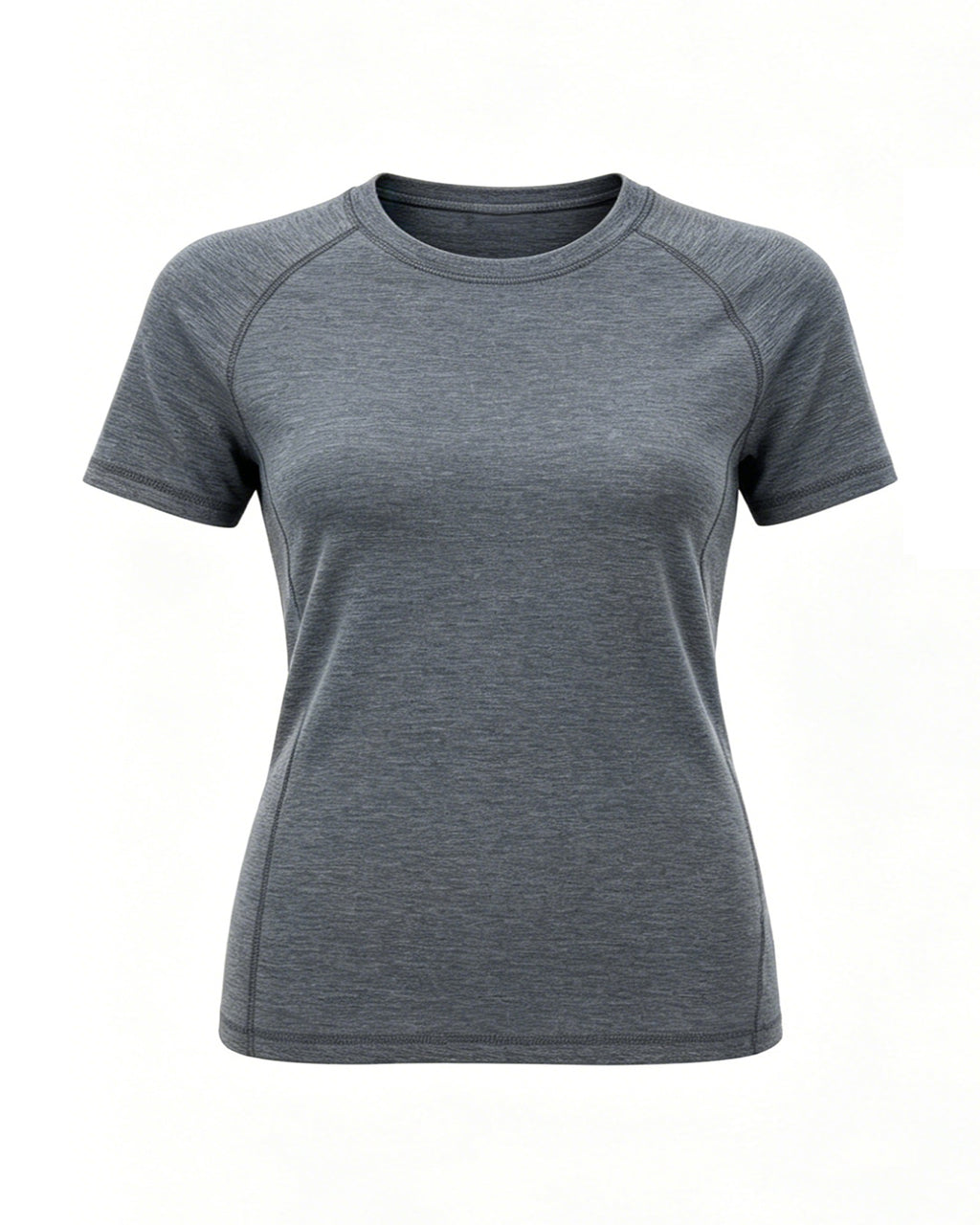 ラグラン クルーネックTシャツ｜杢グレー
