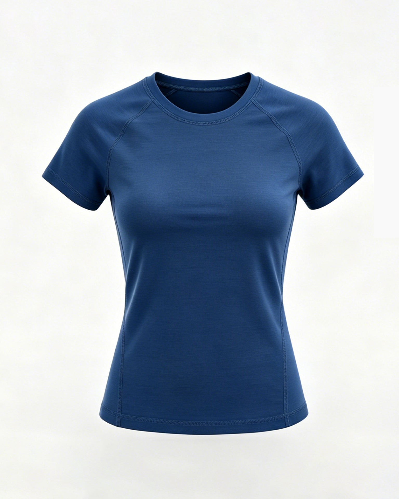ラグラン クルーネックTシャツ｜フレンチブルー
