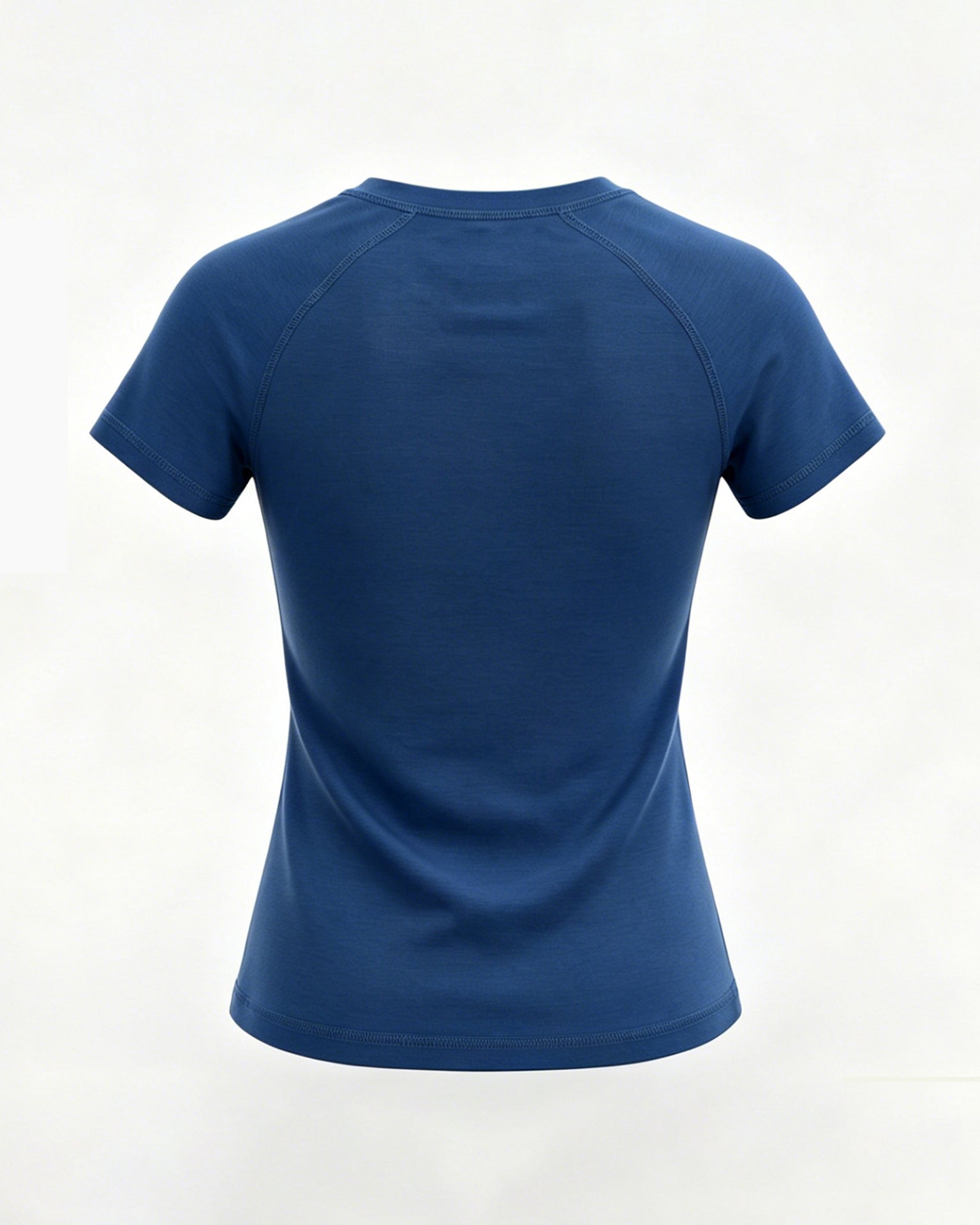 ラグラン クルーネックTシャツ｜フレンチブルー