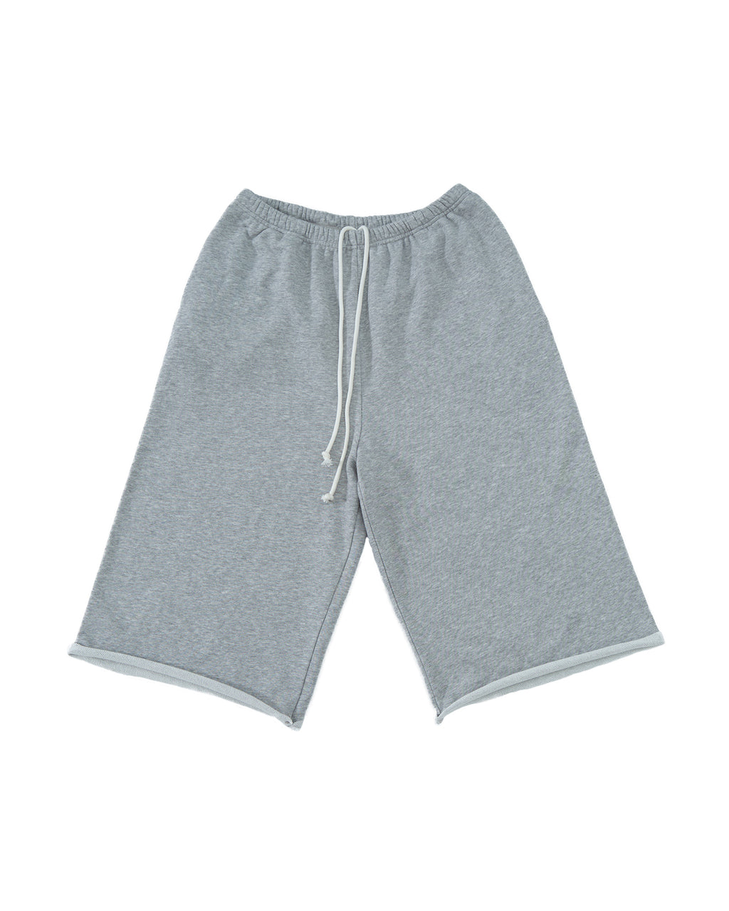 カットオフ ルーズショートパンツ｜杢グレー