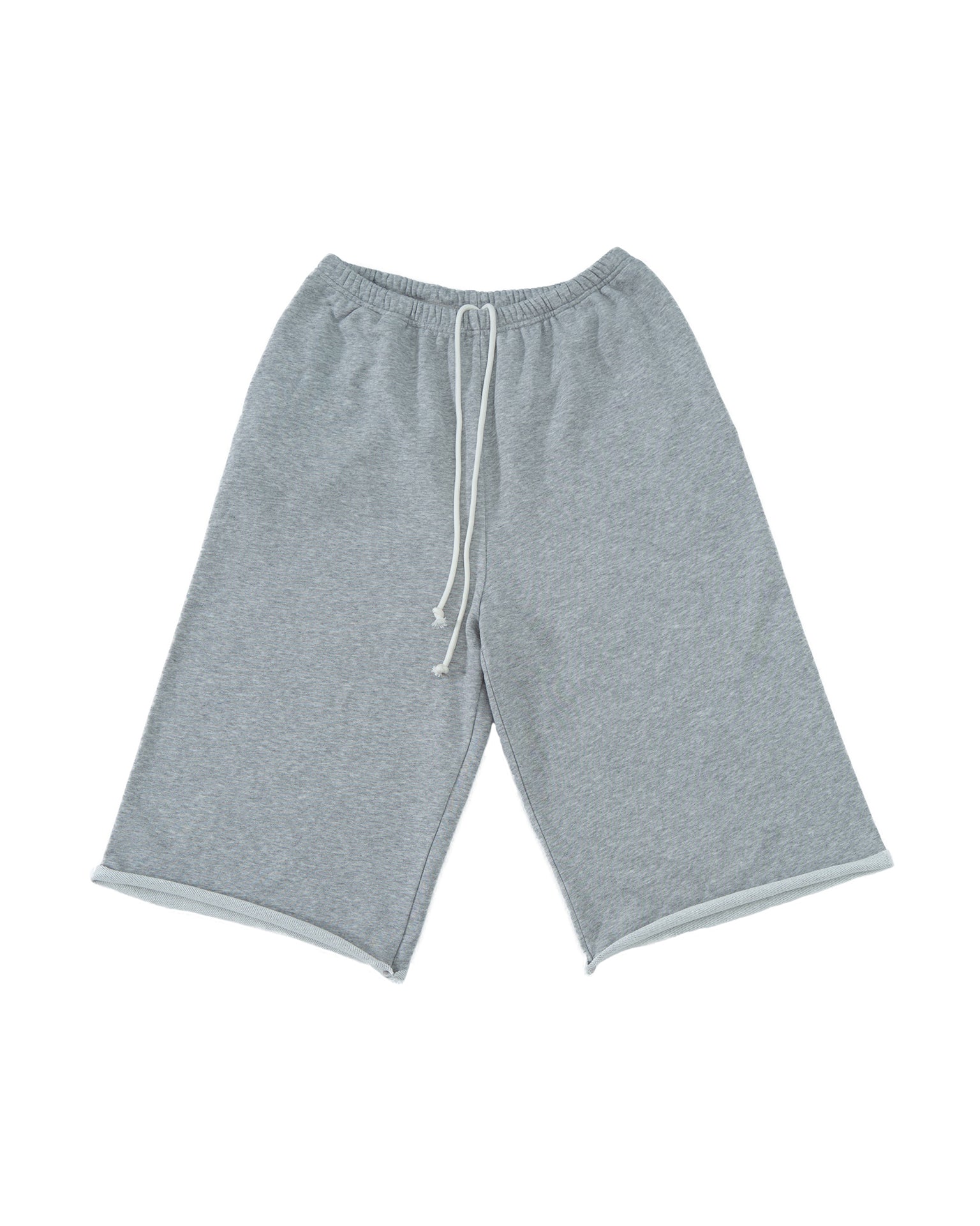 カットオフ ルーズショートパンツ｜杢グレー