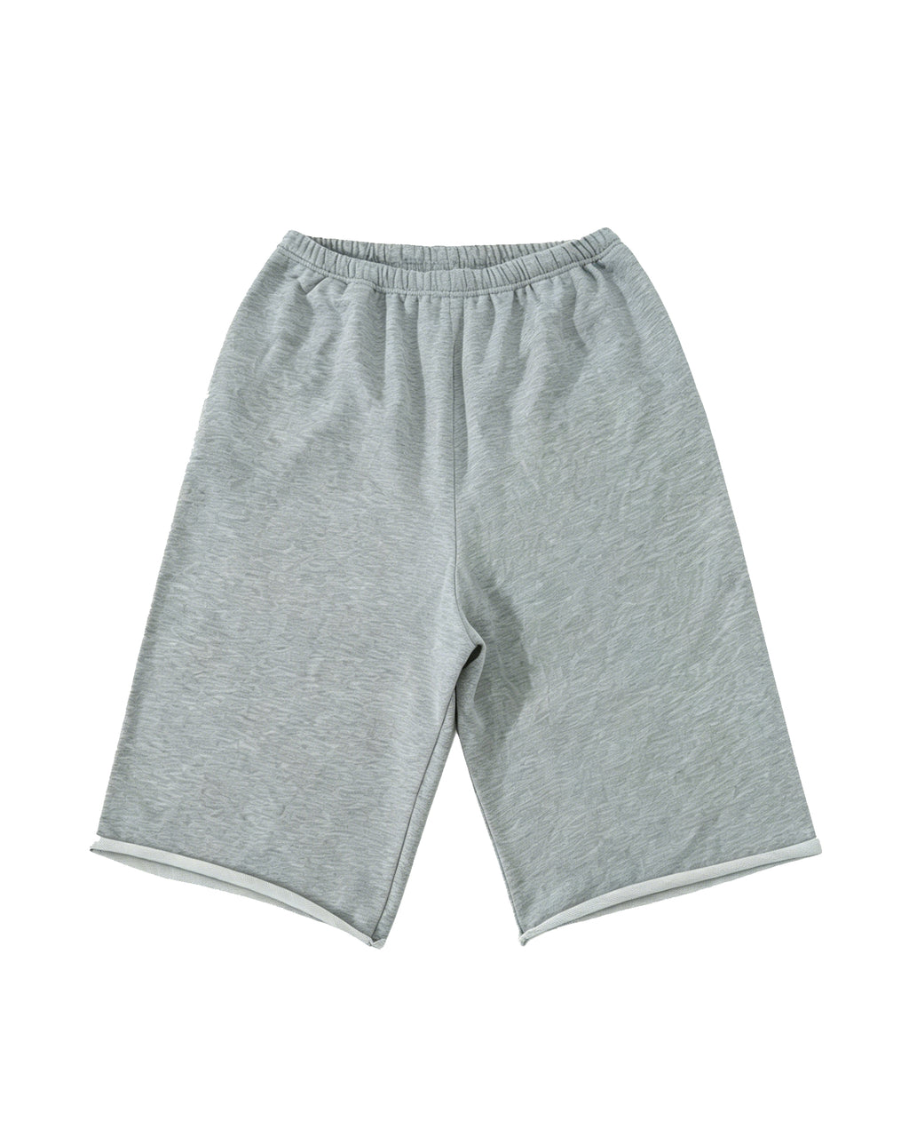 カットオフ ルーズショートパンツ｜杢グレー