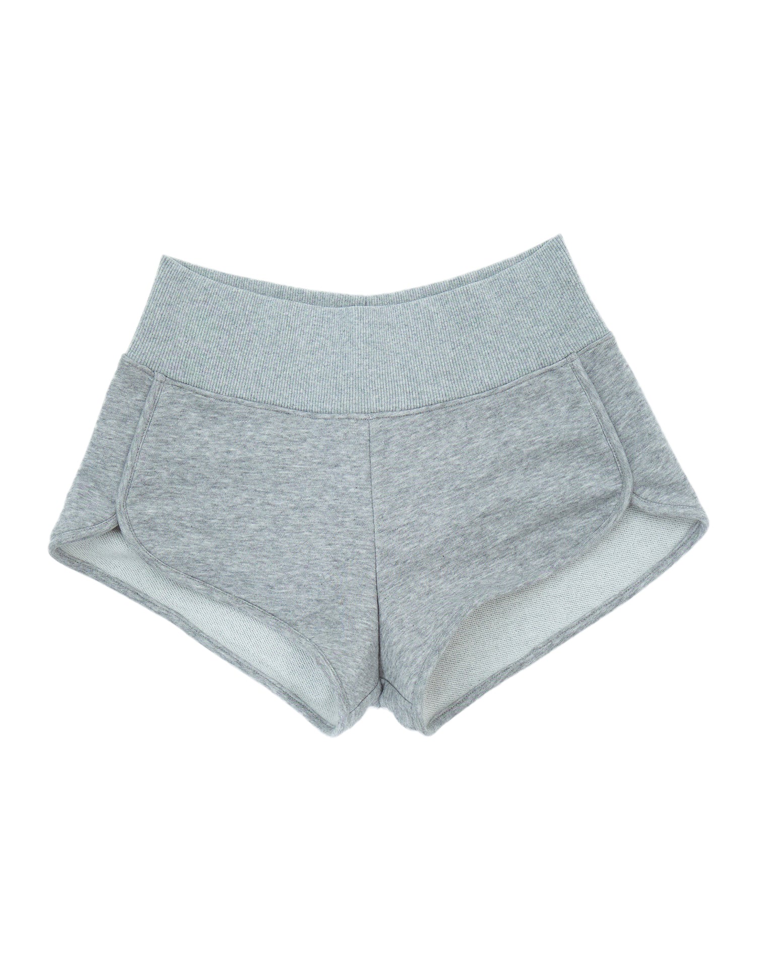 スリットショートパンツ｜杢グレー